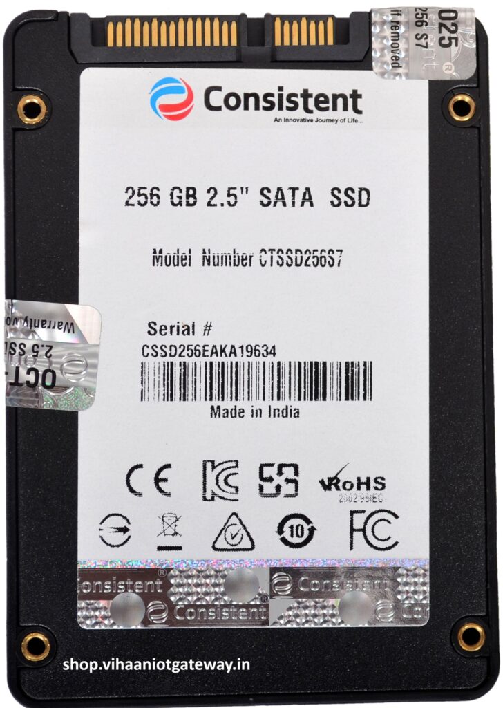Consistent 256GB 2.5" SATA Internal SSD for Laptop – Boost Performance & Reliability